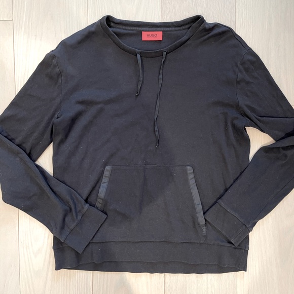HUGO black crewneck sweatshirt - Picture 1 of 5
